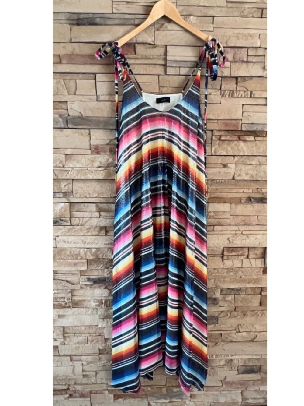 Alanui Sarape Sequin Maxi Dress Size M